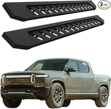 Load image into Gallery viewer, Running Boards Compatible with Rivian R1T/R1S 2022 2023 2024 Side Steps Pedals Step Bars Aluminum Black