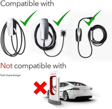Load image into Gallery viewer, Lectron [Only for J1772 EVs Tesla to J1772 Charging Adapter, Max 48 Amp & 250V - Compatible with Tesla High Powered Connectors, Destination Chargers, and Mobile Connectors (Black)