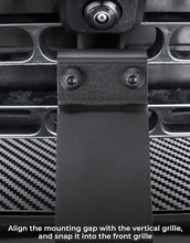 Load image into Gallery viewer, ISSYAUTO License Plate Holder Compatible with Rivian R1T R1S 2022 2023 Aluminum License Plate Mount Kit License Plate Frame, Height-Adjustable