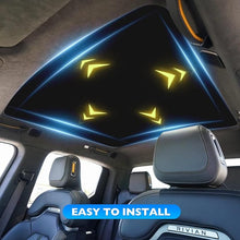 Cargar imagen en el visor de la galería, HANSSHOW Sunshade Glass Roof Sunshade Compatible with Rivian R1T, UV Blocking/Heat Insulation Cover Set Foldable Sun Shade Compatible with Rivian R1T 2022 2023 (1 pcs)((No Needed Clips/Suctions))