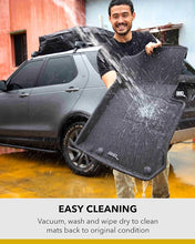 Load image into Gallery viewer, 3D MAXpider Custom Fit Kagu Floor Mat (Black) Compatible with Rivian R1T 2022-2024 - Full Set