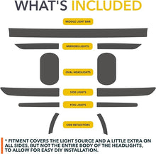 Load image into Gallery viewer, Headlights Smoke Tint PPF for Rivian R1T & Rivian R1S, Dark Smoke 30% VLT | Smokey Headlamp Cover - Enhance and Guard with Durable 8mil Paint Protection Film