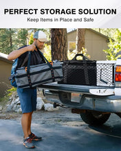 Load image into Gallery viewer, Karltys Truck Bed Cargo Net for 2022-2024 Rivian R1T /R1S Accessories, Envelope Style Cargo Net Stretchable, Adjustable Elastic Heavy Dudy Nylon Mesh Netting with 8PCS Durable Hooks