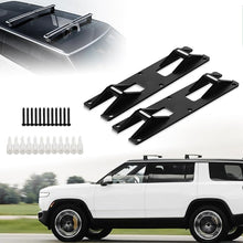 Load image into Gallery viewer, Cargo Crossbars Mount Plates for R1T/R1S 2022 2023 2024, Roof Rack Crossbars Wall Mount Custom Compatible with R1T/R1S Accessories 2022-2024(Black)