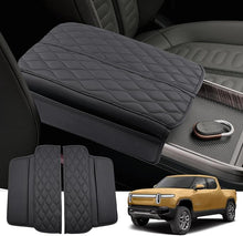 Load image into Gallery viewer, Armrest Cover for Rivian R1T/R1S Center Console Covers Rivian R1T/R1S Accessories 2PCS Soft & Comfy Auto Armrest Cover Protector Compatible with 2022 2023 Rivian R1T/R1S Pickup,Trucks