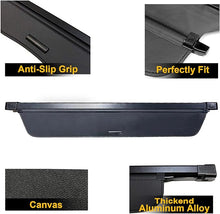 Load image into Gallery viewer, Cargo Cover for Rivian R1S Accessories, for Rivian R1S Retractable Cargo Cover Privacy Security Screen Luggage Shield Shade Trunk Cover Accessories for Rivian R1S