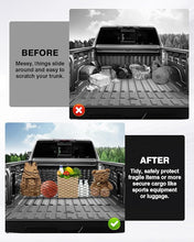 Load image into Gallery viewer, Karltys Truck Bed Cargo Net for 2022-2024 Rivian R1T /R1S Accessories, Envelope Style Cargo Net Stretchable, Adjustable Elastic Heavy Dudy Nylon Mesh Netting with 8PCS Durable Hooks