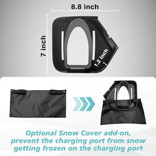 Load image into Gallery viewer, BestEvMod Compatible with Rivian R1T & R1S Charge Port Rain Snow Cover Protector,Outdoor Waterproof,Winter Snow Freezing ICE All Weather Protection, TPE Charger Cover Charging 2022-2024 Accessories