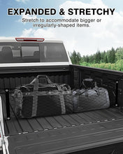 Load image into Gallery viewer, Karltys Truck Bed Cargo Net for 2022-2024 Rivian R1T /R1S Accessories, Envelope Style Cargo Net Stretchable, Adjustable Elastic Heavy Dudy Nylon Mesh Netting with 8PCS Durable Hooks