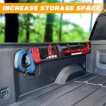 Load image into Gallery viewer, Side Bed Molle System Truck Rigid Molle Panel System Metal Molle Panel Truck Bed Molle Panel Compatible with R1T Accessories 2022 2023 2024 R1T