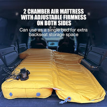 Load image into Gallery viewer, Air Bed, Compatible with Rivian R1S and Mercedes EQS, Heavy-Duty Inflatable Backseat Car Mattress with Air Pump and Storage Bag, Camping and Travel Gear, 84x53x4-Inches, Yellow