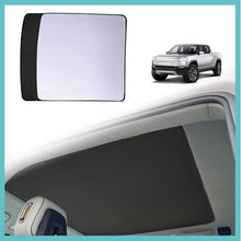 Load image into Gallery viewer, BestEvMod for Rivian R1T Foldable Roof Sunshade 2 Layer Accessories,Sunroof Reflective Covers Blocks Glare Blocks UV Rays Heat & Sun Protection Compatible with Rivian R1T 2022 2023 Accessories (Black)