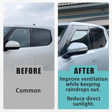 Load image into Gallery viewer, BestEvMod Compatible with Rivian R1T Rain Guards Tape-On Side Window Visor Deflectors Vent Guard Shade R1T 2022 2023 2024