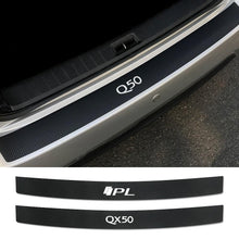 Load image into Gallery viewer, Auto Trunk Carbon Fiber Protector Car Rear Bumper Stickers For Infiniti Q50 Q30 Q60 Q70 IPL QX50 QX30 QX60 QX70 QX80 Accessories - ExpertPickleball.com