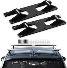 Load image into Gallery viewer, Cargo Crossbars Mount Plates for R1T/R1S 2022 2023 2024, Roof Rack Crossbars Wall Mount Custom Compatible with R1T/R1S Accessories 2022-2024（Black）
