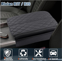 Load image into Gallery viewer, Armrest Cover for Rivian R1T/R1S Center Console Covers Rivian R1T/R1S Accessories 2PCS Soft &amp; Comfy Auto Armrest Cover Protector Compatible with 2022 2023 Rivian R1T/R1S Pickup,Trucks
