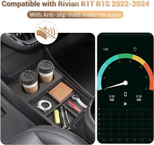 Cargar imagen en el visor de la galería, YEE PIN Upgraded R1T Lower Console Organizer Cup Holder for Rivian R1T R1S R2Center Console Organizer Expanded Cupholders, Lower Storage Organizer Cup Holder for Rivian 2022 2023 2024 Accessories

