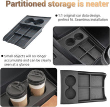 Cargar imagen en el visor de la galería, YEE PIN Upgraded R1T Lower Console Organizer Cup Holder for Rivian R1T R1S R2Center Console Organizer Expanded Cupholders, Lower Storage Organizer Cup Holder for Rivian 2022 2023 2024 Accessories
