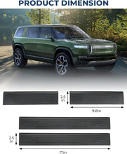 Load image into Gallery viewer, ISSYAUTO Car Door Sill Guards Protector Kit Compatible with Rivian R1T / R1S 2022 Door Trim Threshold Protection Sticker Scratch Film
