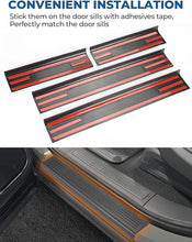 Load image into Gallery viewer, ISSYAUTO Car Door Sill Guards Protector Kit Compatible with Rivian R1T / R1S 2022 Door Trim Threshold Protection Sticker Scratch Film
