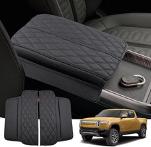 Load image into Gallery viewer, Armrest Cover for Rivian R1T/R1S Center Console Covers Rivian R1T/R1S Accessories 2PCS Soft &amp; Comfy Auto Armrest Cover Protector Compatible with 2022 2023 Rivian R1T/R1S Pickup,Trucks
