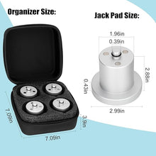 Load image into Gallery viewer, Jack Pucks, Aluminum Jack Lifting Jack Pad Compatible with Rivian R1T/R1S, Jack Lift Adapter Heavy Duty, Floor Jack Lifting Point, 4 Pack, with Storage Case
