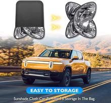 Load image into Gallery viewer, HANSSHOW Sunshade Glass Roof Sunshade Compatible with Rivian R1T, UV Blocking/Heat Insulation Cover Set Foldable Sun Shade Compatible with Rivian R1T 2022 2023 (1 pcs)((No Needed Clips/Suctions))
