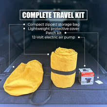 Load image into Gallery viewer, Air Bed, Compatible with Rivian R1S and Mercedes EQS, Heavy-Duty Inflatable Backseat Car Mattress with Air Pump and Storage Bag, Camping and Travel Gear, 84x53x4-Inches, Yellow

