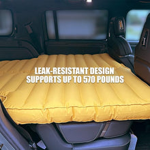 Load image into Gallery viewer, Air Bed, Compatible with Rivian R1S and Mercedes EQS, Heavy-Duty Inflatable Backseat Car Mattress with Air Pump and Storage Bag, Camping and Travel Gear, 84x53x4-Inches, Yellow
