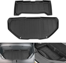 Load image into Gallery viewer, Klutchtech Frunk Mats for Rivian R1T/R1S - Front Trunk Mat Cargo Liners Compatible with Rivian R1T R1S Accessories 2022 2023 2024 - Upper &amp; Lower Layer Set
