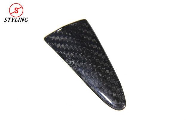 Gear shift knob cover Handle Trim For Infiniti Q50 Q50S Carbon Fiber Steering Wheel Trim Cover Car sticker 2014 2015 2016 2017+ - ExpertPickleball.com