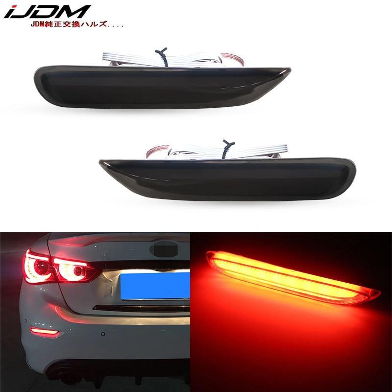 iJDM LED Bumper Reflector Brake Lights w/Sequential Turn Signal - ExpertPickleball.com
