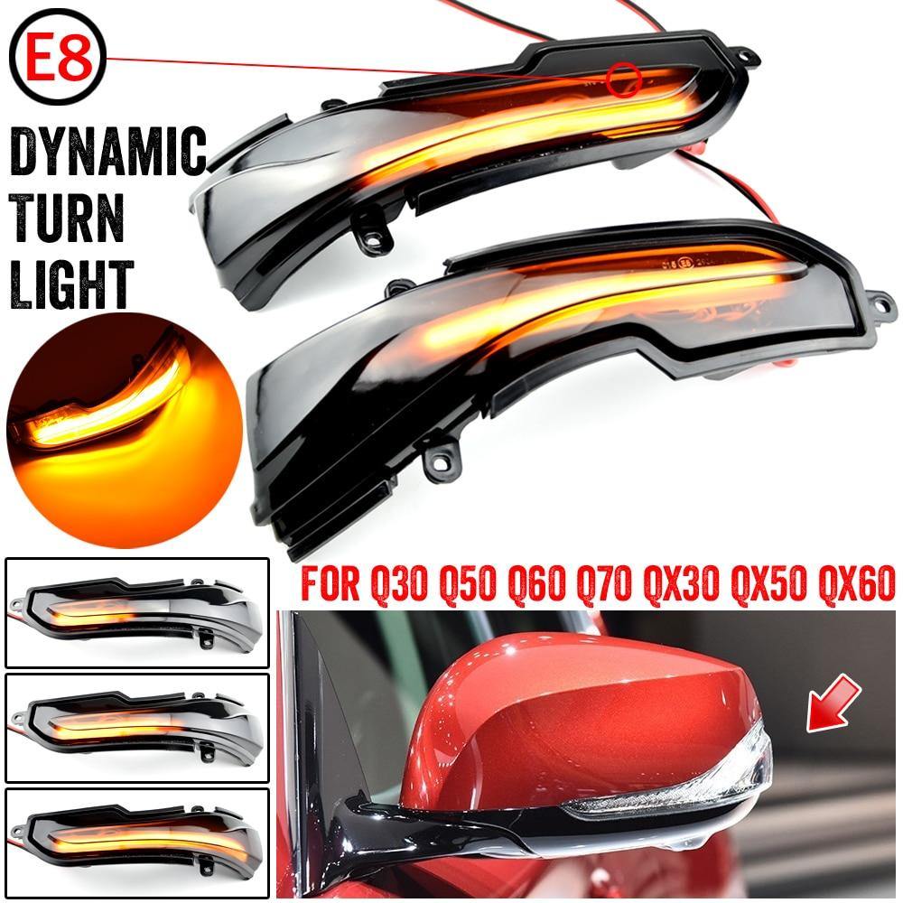 Infiniti Q50 LED Dynamic Turn Signal, Side Mirror Sequential Indicator Blinker Lamp  (Q30 Q60 Q70 QX50 QX60 QX70 ) - ExpertPickleball.com