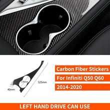 Load image into Gallery viewer, RRX For Infiniti Q50 Q60 QX50 QX60 JX Accessories Carbon Fiber Gear Shift Panel Automotive Interior Trim Start Logo Stickers - ExpertPickleball.com
