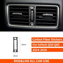 Load image into Gallery viewer, RRX For Infiniti Q50 Q60 QX50 QX60 JX Accessories Carbon Fiber Gear Shift Panel Automotive Interior Trim Start Logo Stickers - ExpertPickleball.com
