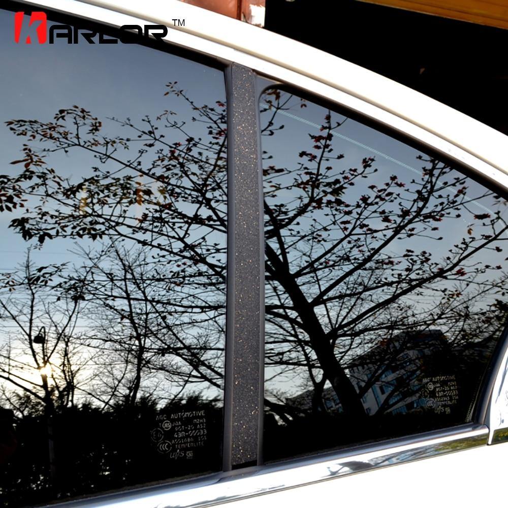 Auto Window Frame ABC Pillar Carbon Fiber Protection Film Car-styling Sticker And Decal For Infiniti Q50 Q50L 2014 Accessories - ExpertPickleball.com
